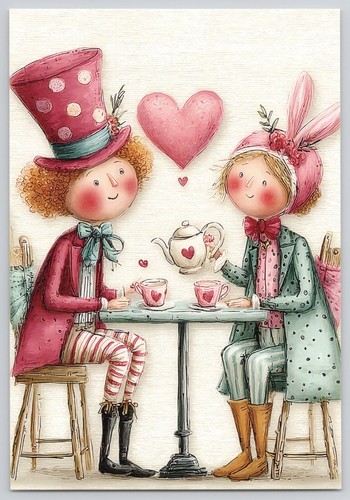 Whimsical mad hatter - hatter, tea
