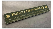 Irish Blessing/Green and gold