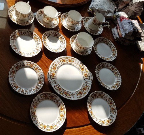 Vintage retro part tea set - vintage,