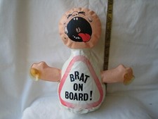 Novelty late 20th Century inflatable car suction doll "Brat on Board"