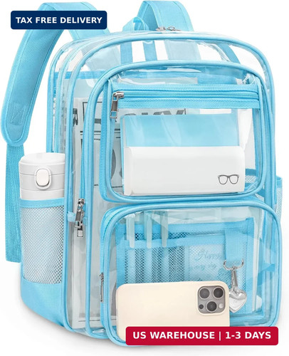Clear backpack for school - clear,