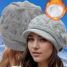 Ladies Peaked Cable Knit Warm