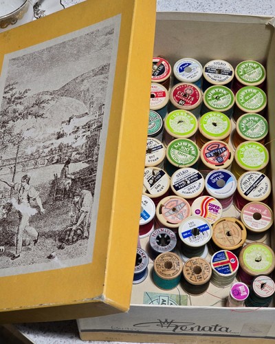 Vintage sewing spool - vintage,