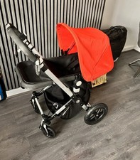 Bugaboo Cameleon 3 Red And Black Stroller In Excellent Conditions With Travel C