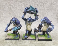 STONE TROLLS x3 Well Painted