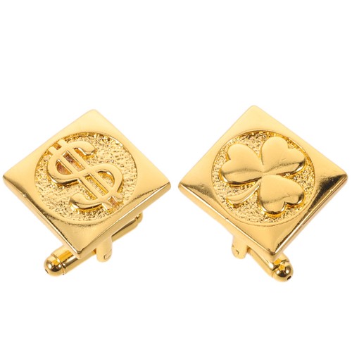 Golden copper french cufflinks - copper,