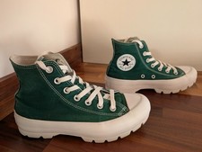 Converse Lugged Chuck Taylor All Star Platform Green size uk 5 eu 37.5