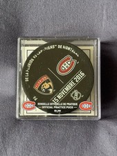 Montreal Canadiens Vs Panthers Practice Used Stanley Cup Season Hockey Puck