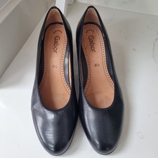 GABOR  SACHETTO CLASSIC & STYLISH BLACK COURT SHOES SZ  UK 6 1/2  G FIT