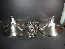 Pair of Moroccan/Marrakesh Style Pendant Lights Silver by Emporio Arts 3m Drop
