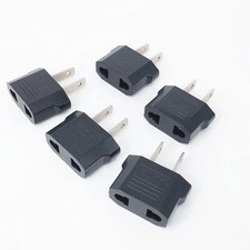 1-5PCS EU to US Plug Adapter