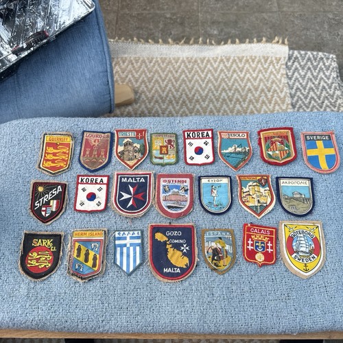 Vintage woven badges rare - 22,