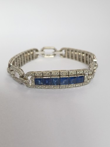 18ct white gold art - gold, deco