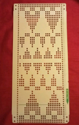Punchcard from the toyota - a,
