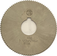 HSS Slitting Saw 3 1/2" x