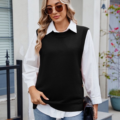 Ladies knitted button - ladies, split
