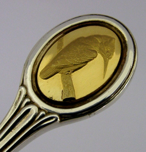 Sterling silver kingfisher - silver,
