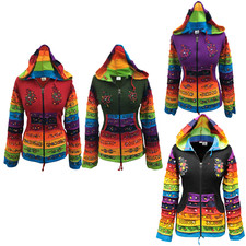 Women Rainbow Sleeved Flower