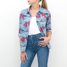 Seasalt shirt womens blue - shirt,