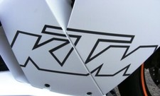 KTM RC8 main fairing decals Gloss Charcoal supplied or please ask for other