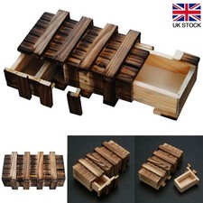 Magic Wooden Puzzle Box with