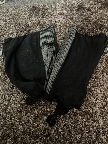 Black dublin size half chaps - black, m