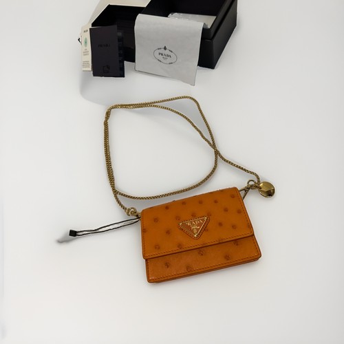 Rare prada orange ostrich - prada,