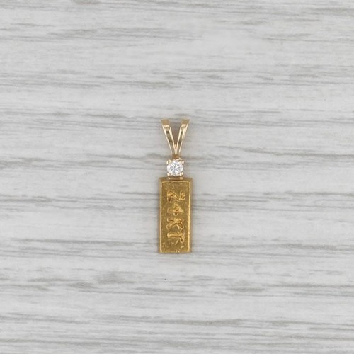 Diamond accented 24k gold - 24k,