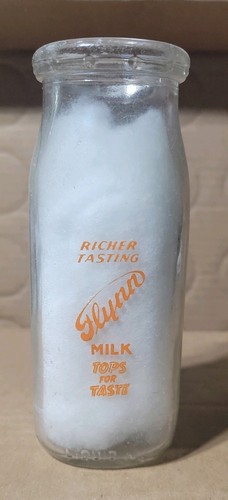 Half pint milk - milk, bottle,