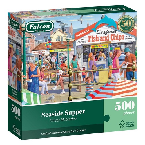 Falcon seaside supper jigsaw - falcon,