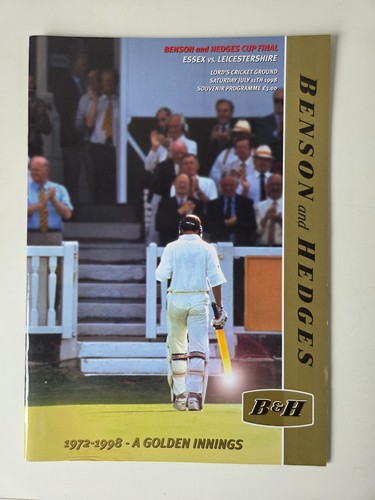 Benson and hedges cup - cup, final