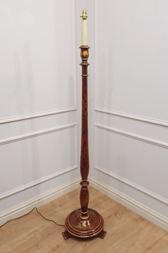 Antique chinoiserie floor - antique, lamp
