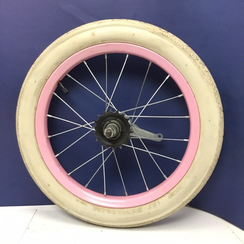 Bicycle rear pink wheel - 16",