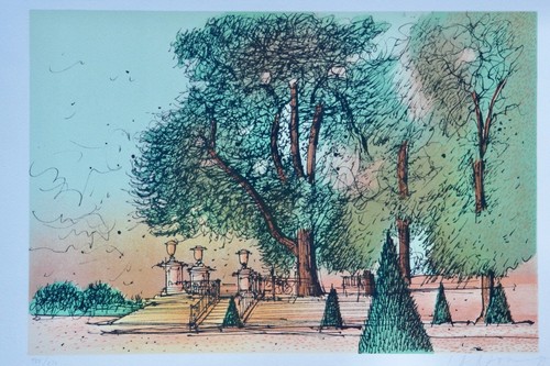 Jean carzou lithograph 1985 - carzou,,