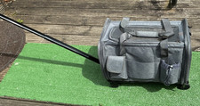 Pet Soft Carrier Pull ALong 4 Wheels Cart or Carry Case Cat/Small Dog. VGC