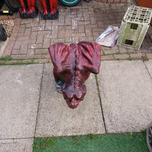 Stone garden gargoyle - stone,