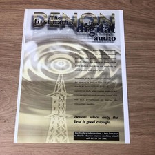 GRAM26 MAGAZINE ADVERT 11X8 DENON: THE FIRST NAME IN DIGITAL AUDIO