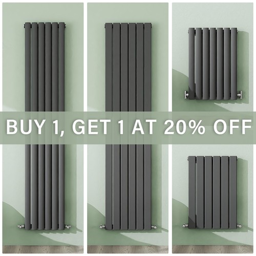 Anthracite designer radiator - anthracite,