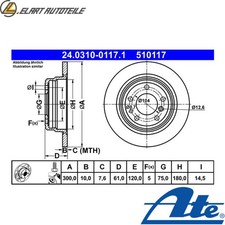 2x BRAKE DISCS 24.0310-0117.1