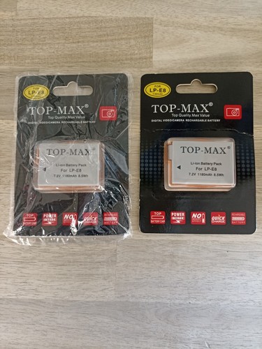 Top max lpe8 - lp-e8, battery