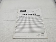 Honda WT20XK3 WT30XK3 WT40XK2 Trash Pump Manual Supplement Pub 2007 2nd Ed -Read