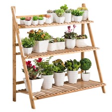 3tier outdoor wooden flower - outdoor,