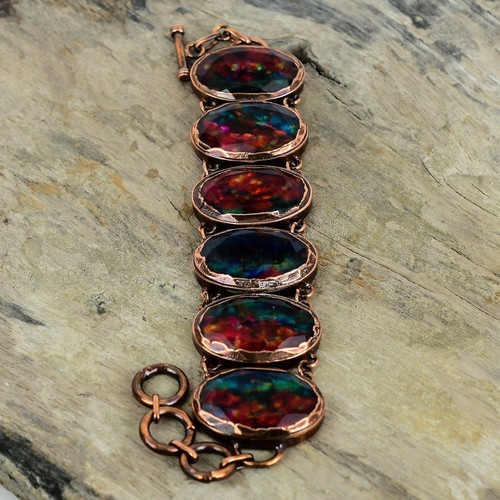 Ammolite jewelry copper sister - ammolite,