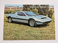 MASERATI MERAK 2000 SALES BROCHURE 1978 1979