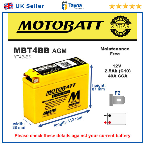 Mbt4bb motobatt quadflex agm - mbt4bb,