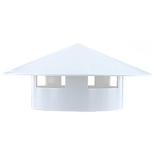 Enhance Your Roof's Aesthetic Appeal with PVC Rain Hat 75 160mm Pipe Cap