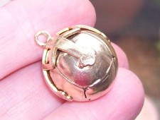 Fine Large ANTIQUE 9ct GOLD Masonic Ball Orb Unfolds Into Cross Fob PENDANT 13G