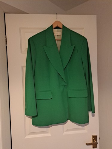 Aggi emerald green blazer size - green,