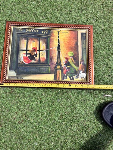 Vintage framed oil - vintage, painting