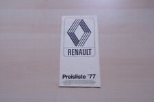 220339) Renault Alpine A 310 110 R 4 - Price List & Extras - Brochure 04/1977
